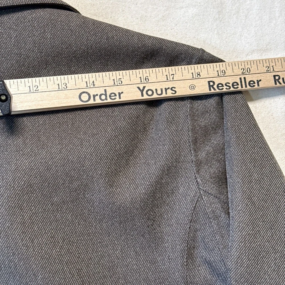 Men's Vaude Double Breasted Blazer Jacket Coat Sz L Gray Ceplex Active